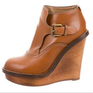Chloé Kimberly Ankle Wedge Boots